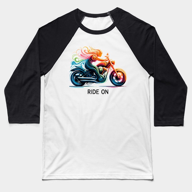 Ride On Baseball T-Shirt by Vehicles-Art